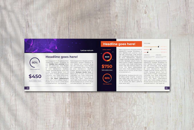create a detailed, fully designed market research