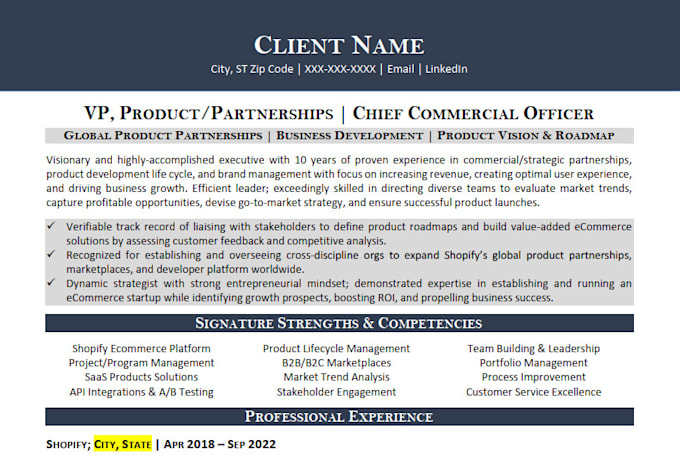 professionally write and update your resume, CV, cover letter, and linkedin
