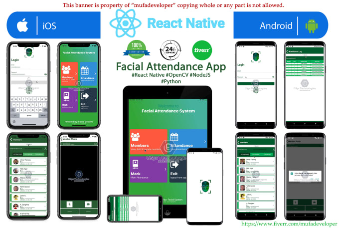 develop mobile apps android apps and ios apps using react native and flutter
