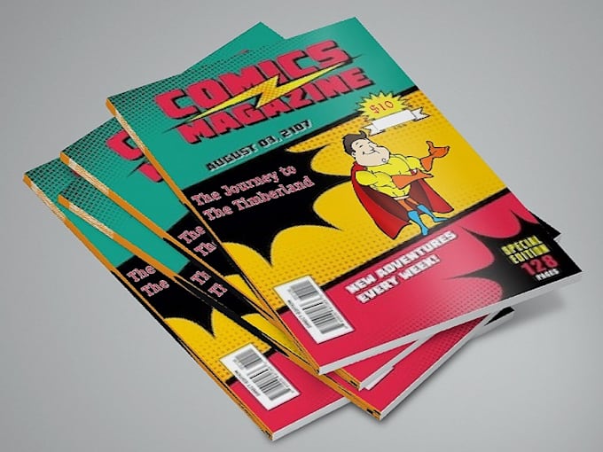 design a unique comic book and children book cover