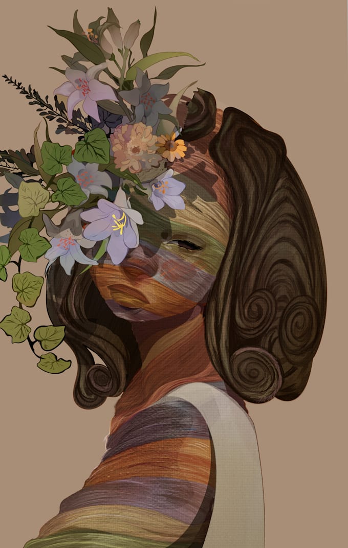 draw semi realistic character art, oc, and illustrations