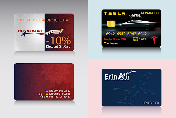 design financial card artwork