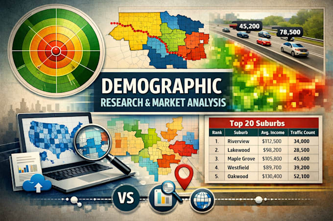 provide demographics and housing data in a radius