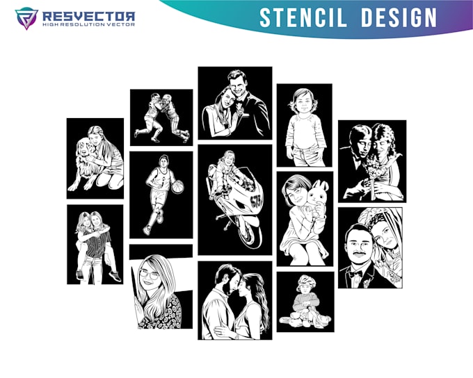 do stencil design from your picture