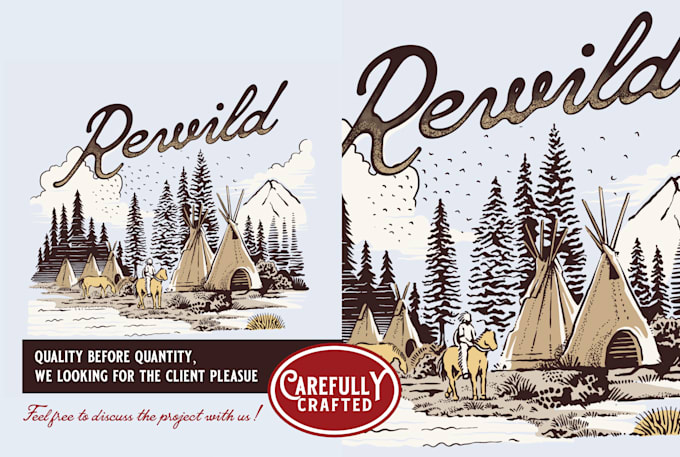 do outstanding vintage logo and illustration