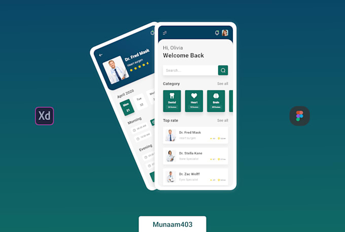 Do ui ux design for your web design or mobile app design by Munaam403 ...