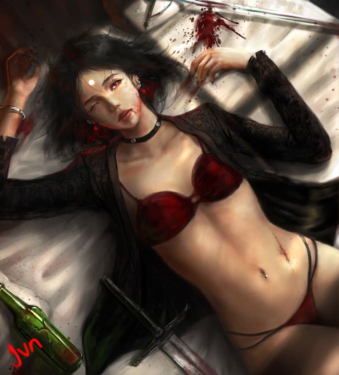 draw the best semi realistic illustration