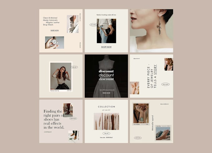 design instagram post templates in photoshop