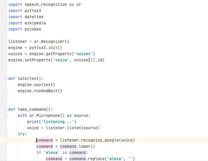 do nlp and chat bot development  in python