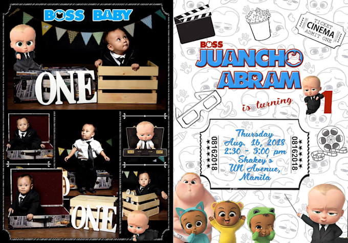layout all kinds of invitation