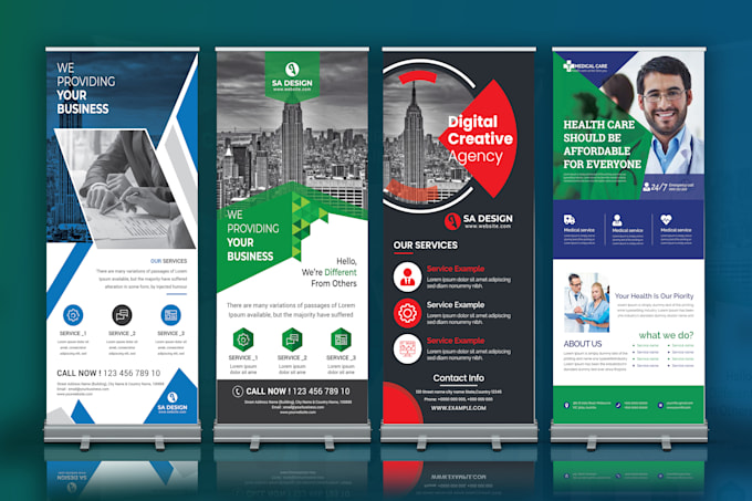 design roll up banner, pull up banner, retractable banner