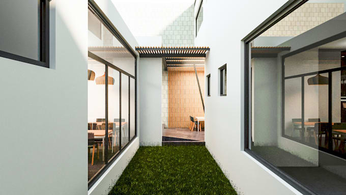 your magnificent exterior design in 3d render