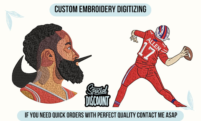 do high quality embroidery digitizing in one hour