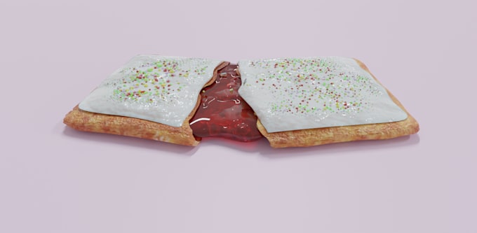 realistic food 3d models and renders