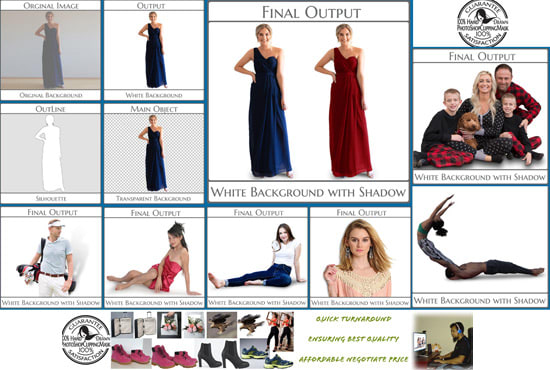 do manual clipping path masking background removal cutout