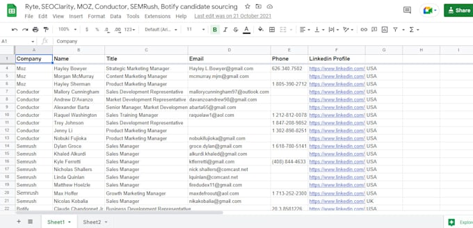 do candidate sourcing from linkedin