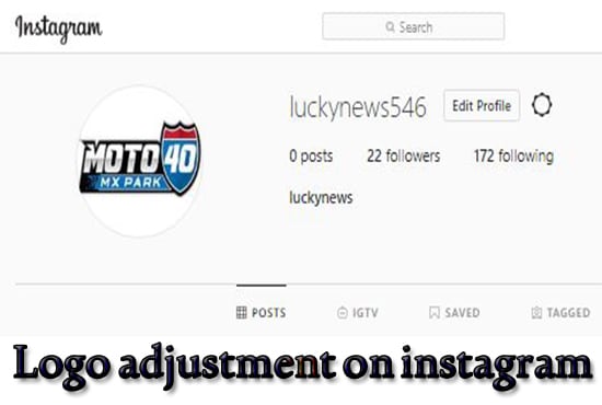 resize and adjust logo or image for instagram profile