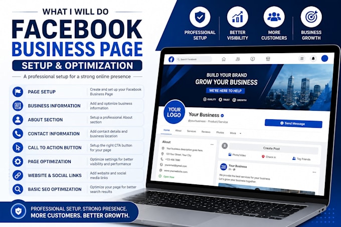 create and set up your facebook business page