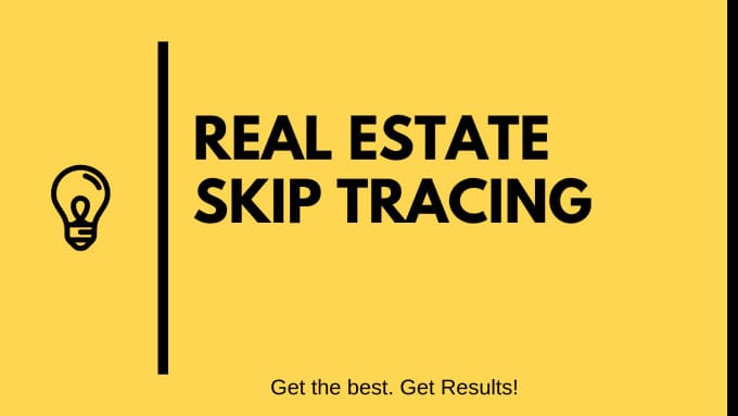 do skip tracing for real estate investors