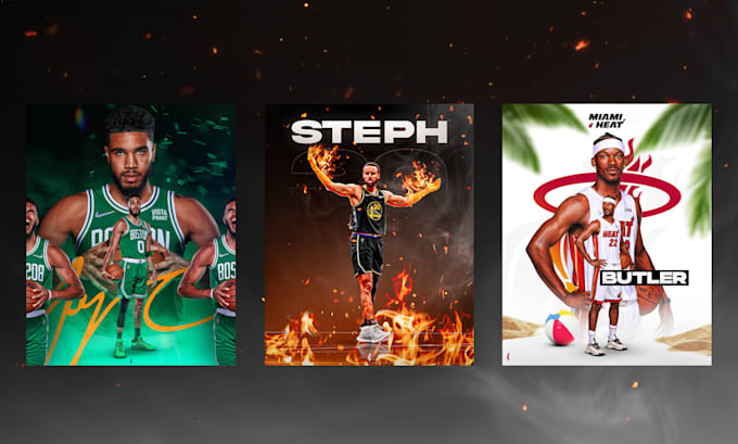 create bold, dynamic sports poster designs that stand out