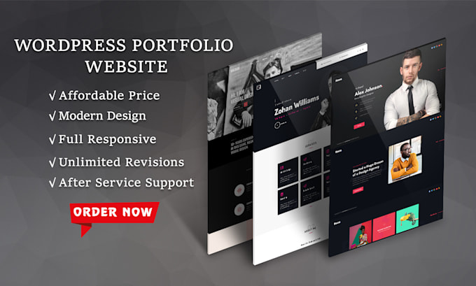 create portfolio website with wordpress resume website