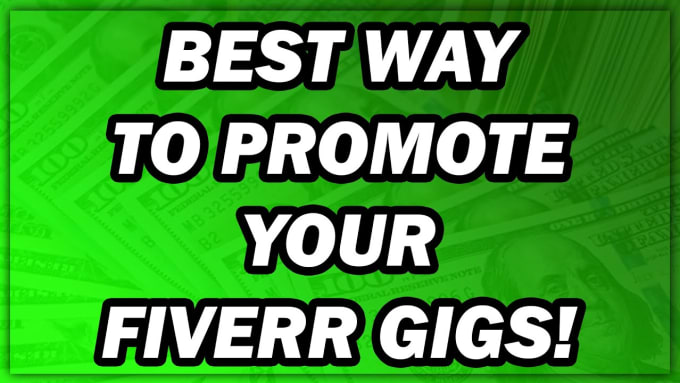 Be your fiverr gig image gig rank gig video, gig promotion, to go viral