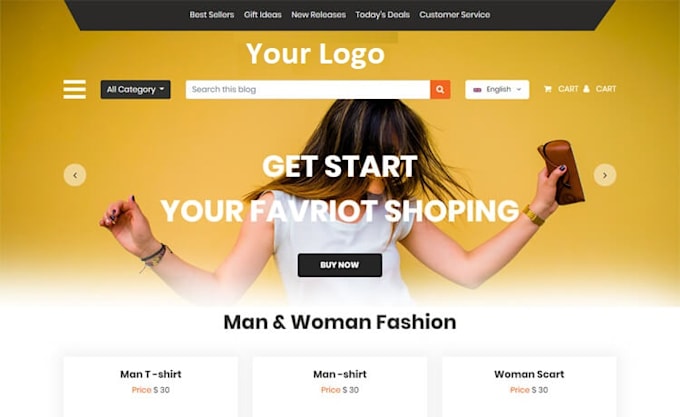 make ecommerce website and online store