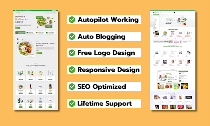create autopilot amazon affiliate website store with clickbank and autoblog