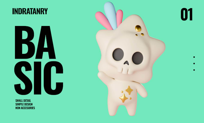 turn your image into stylized 3d printable character stl obj