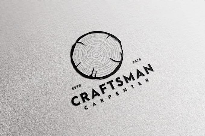 do woodwork and carpentry logo design