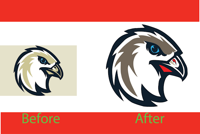 vector trace or redraw your logo in vector format