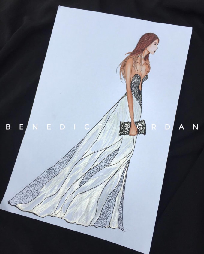 draw a fashion sketch of your own design