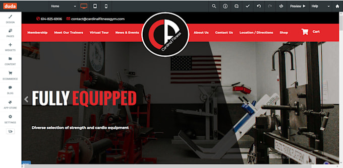create a desktop or mobile friendly duda website