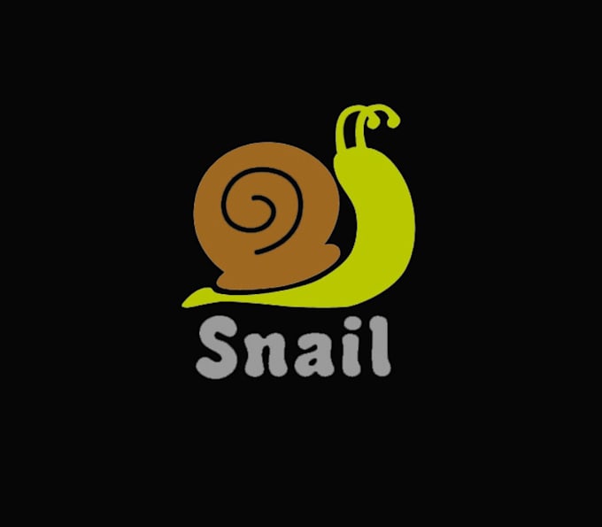design cool snail logo just in 12 hours