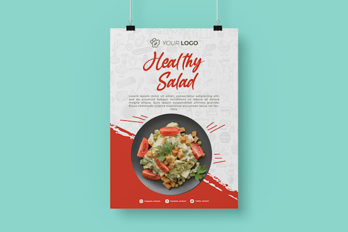 design food flyer poster
