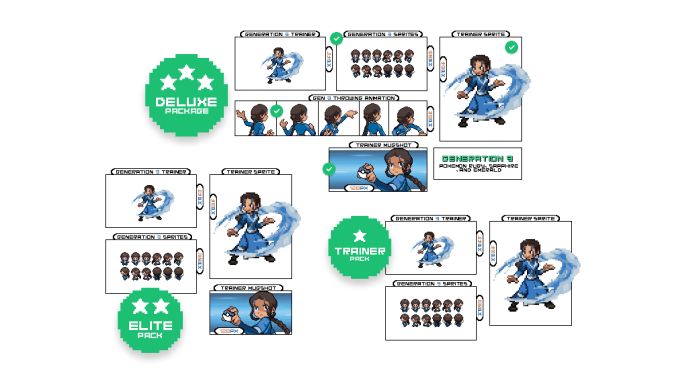 create gen 3 custom pokemon overworld trainer sprite sheet