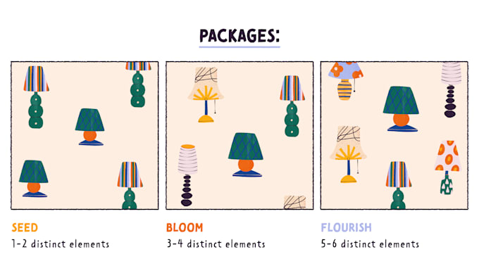 create trendy and high quality seamless patterns