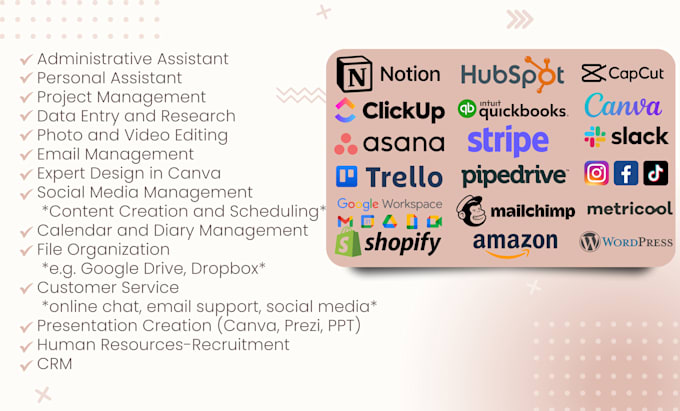 be your professional virtual assistant