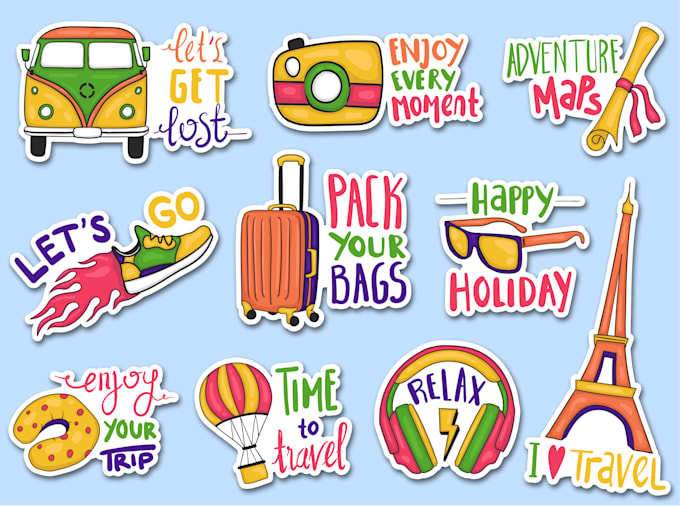 design cute stickers for you
