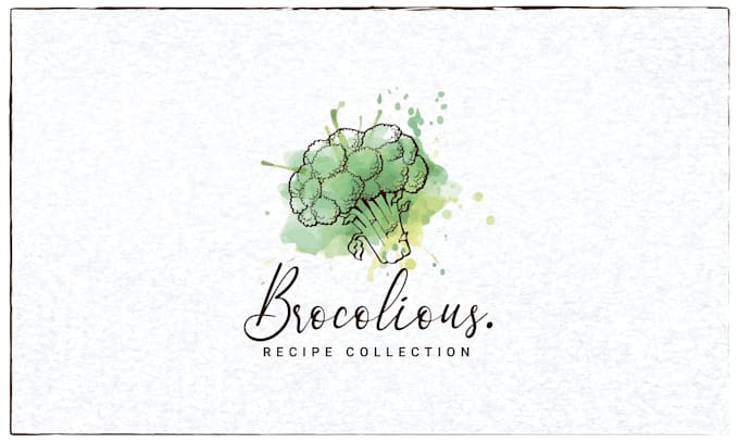 do feminine watercolor logo design