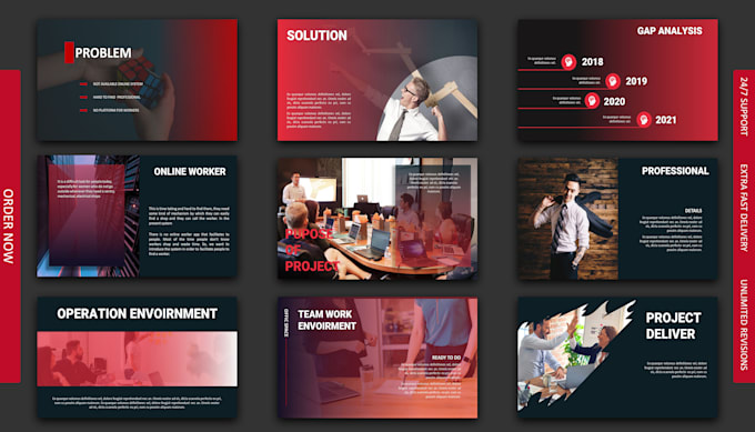 design and revamp powerpoint PPT presentation, investor pitch deck, ppt