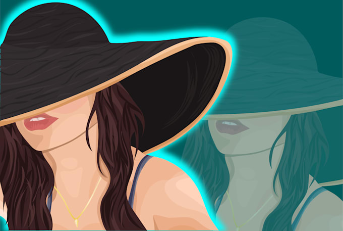create vector cartoon face portrait illustration in 24 hours