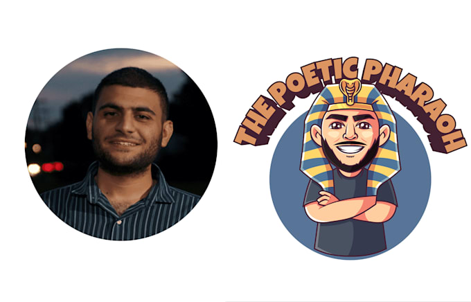 do high quality mascot cartoon portrait logo from your photo