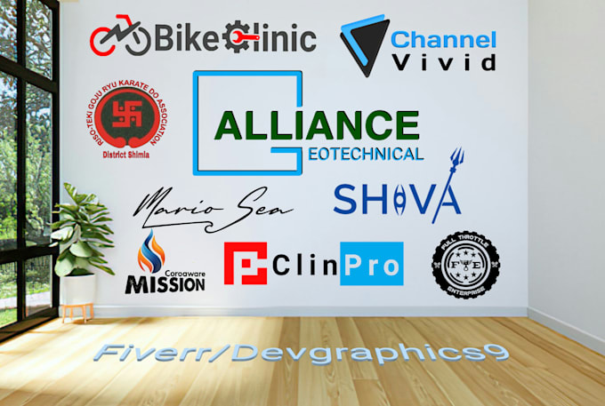 design customised professional logo for you