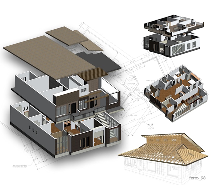 design 3d building revit and sketchup bim modeling