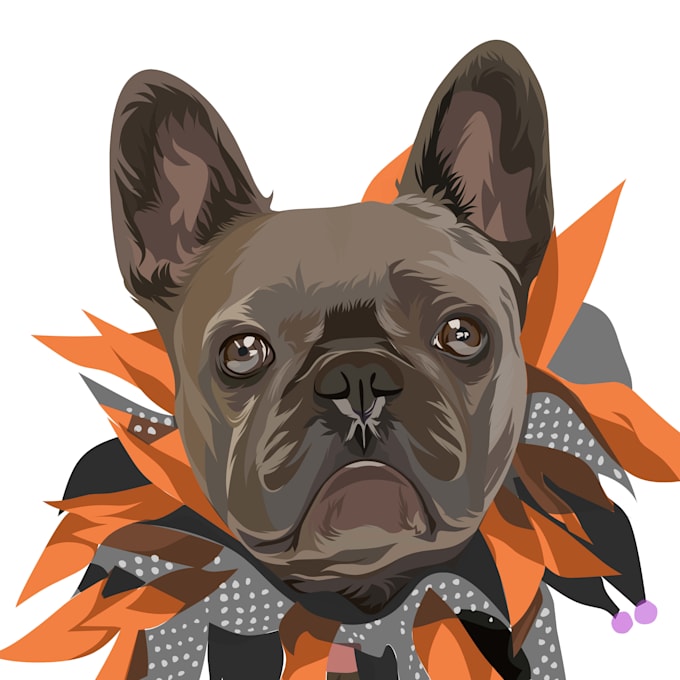 draw your pet into simple vector art