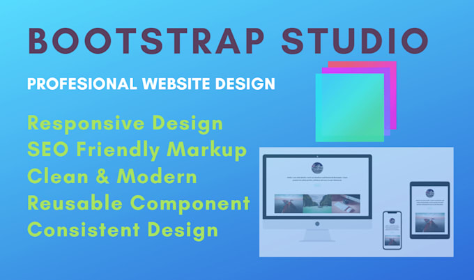 Design your website using bootstrap studio by Shojib101 | Fiverr