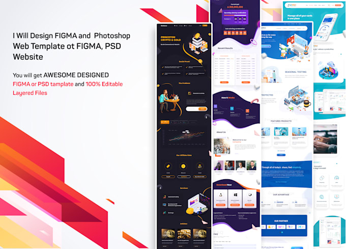 Yuraweb Website ui and ux design in figma or adobe photoshop by Yuraweb | Fiverr