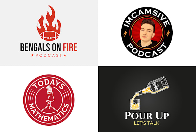 design podcast cover and podcast logo