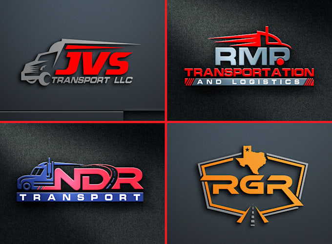 do logistics, transport, trucking  and cargo logo design